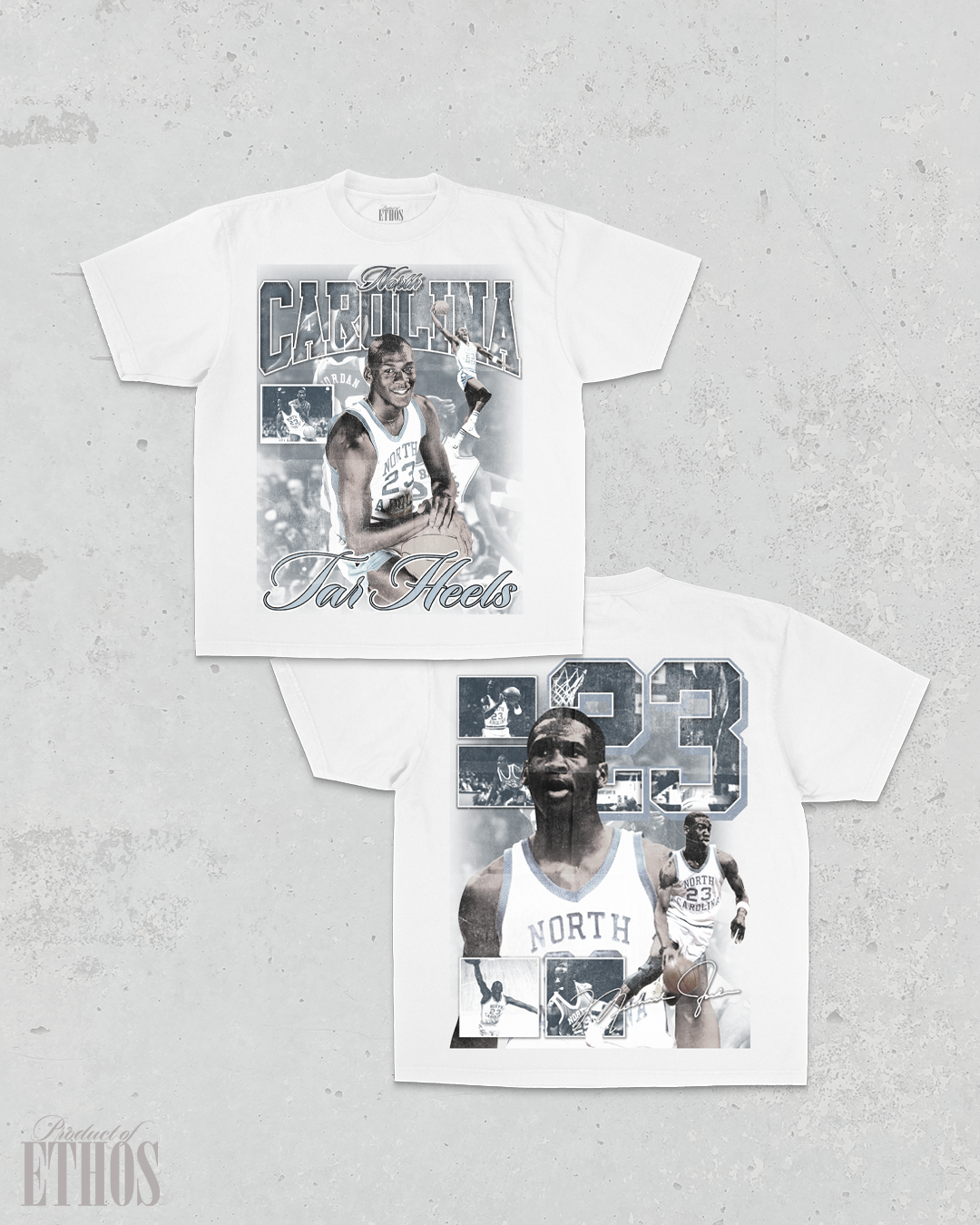 UNC Jordan White Tee