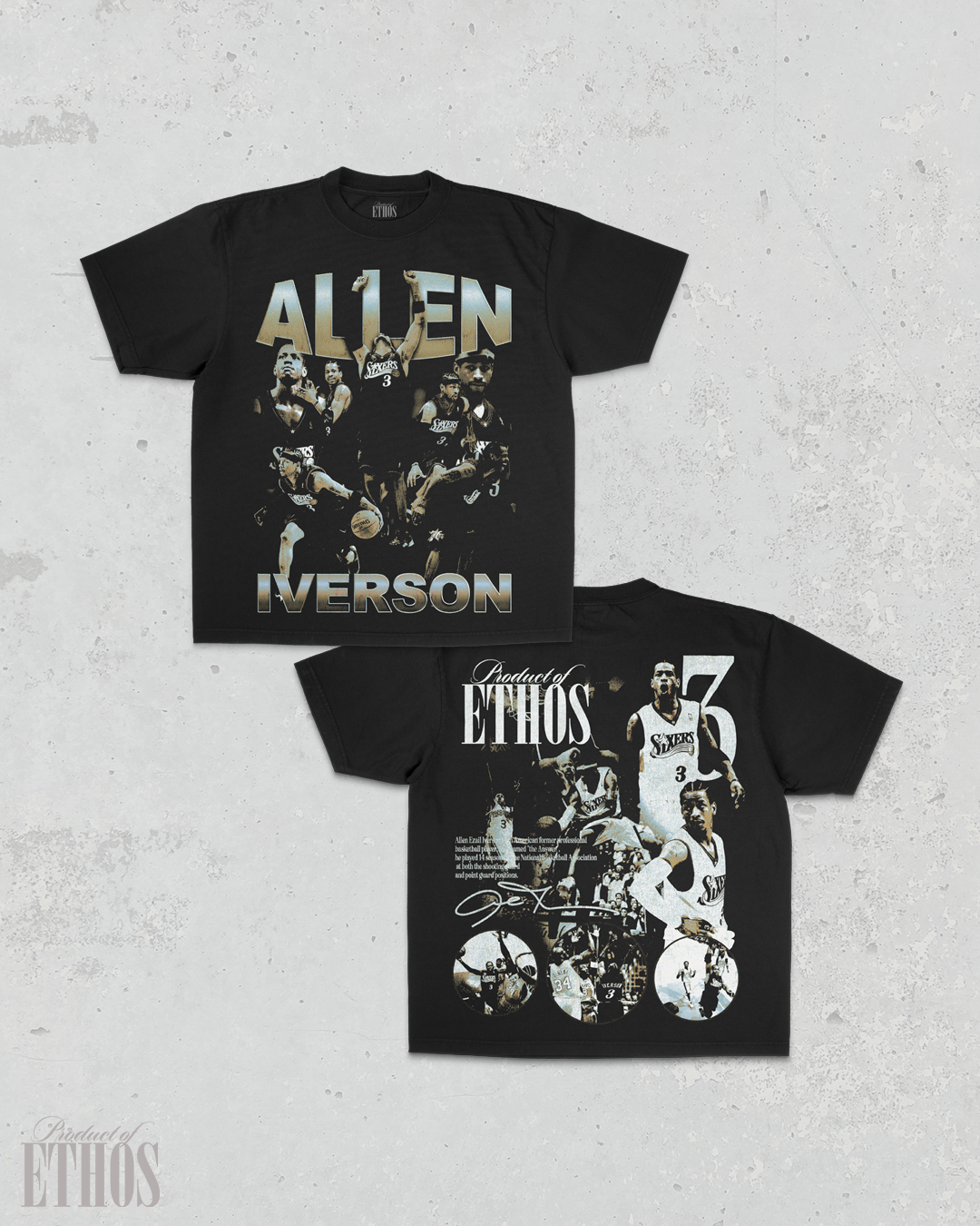 Iverson Double-Sided Black Tee