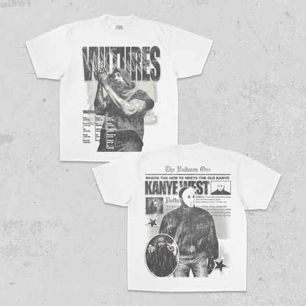 Vultures Double-Sided White Tee