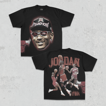 Big Face Champions Jordan Black Tee