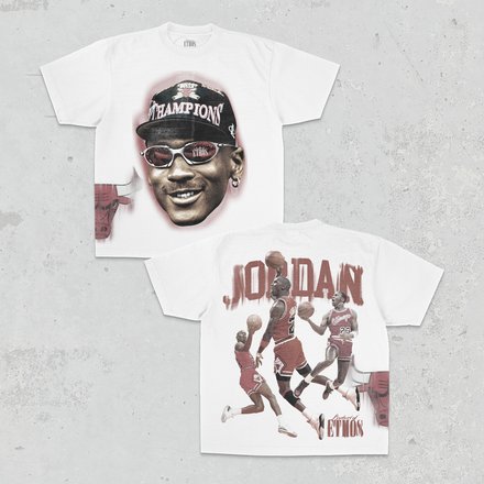 Big Face Champions Jordan White Tee