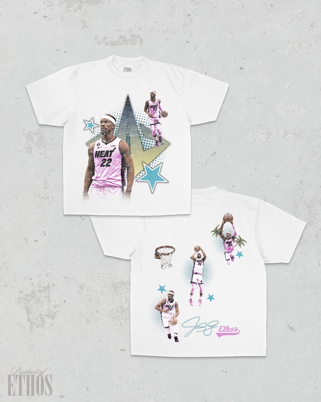Jimmy Heat Double-Sided White Tee