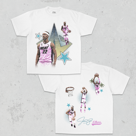 Jimmy Heat Double-Sided White Tee