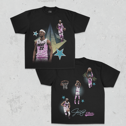 Jimmy Heat Double-Sided Black Tee