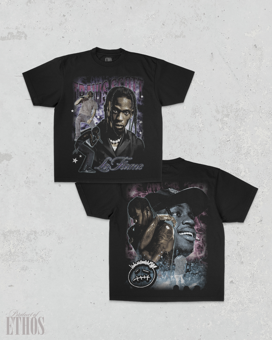 La Flame Black Tee