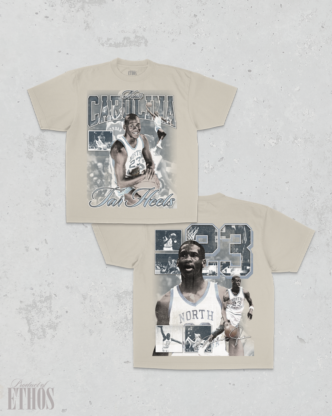 UNC Jordan Cream Tee