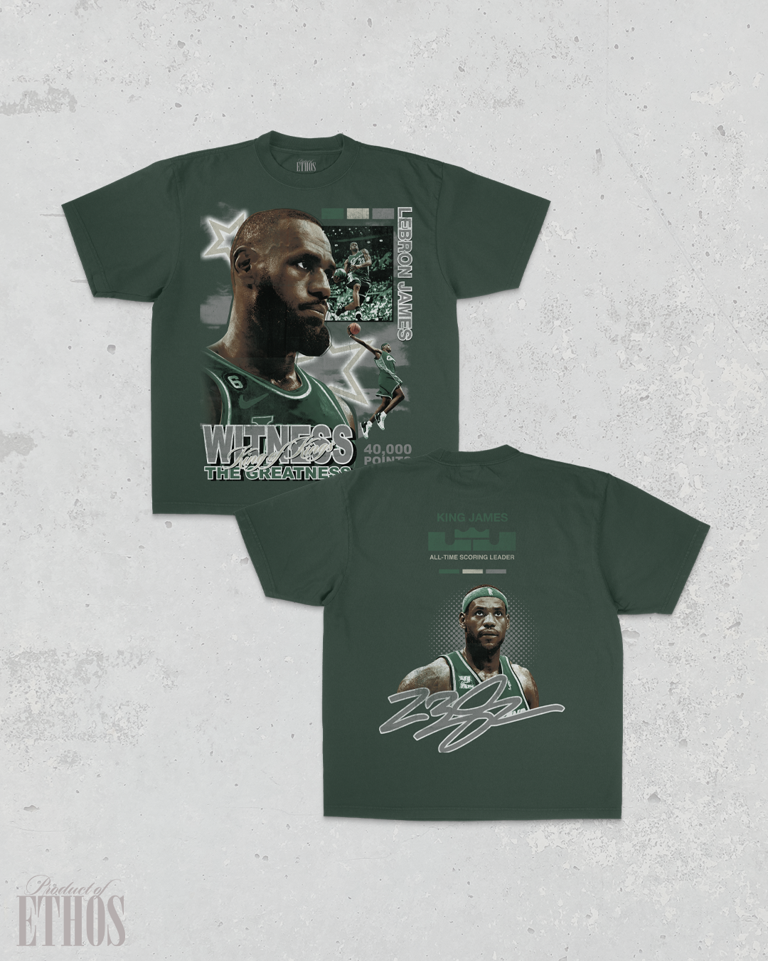 Lebron 40k Green Tee