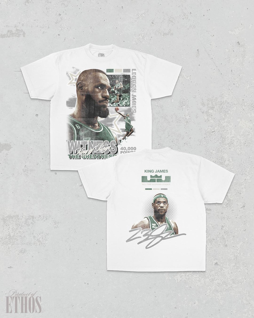 Lebron 40k White Tee