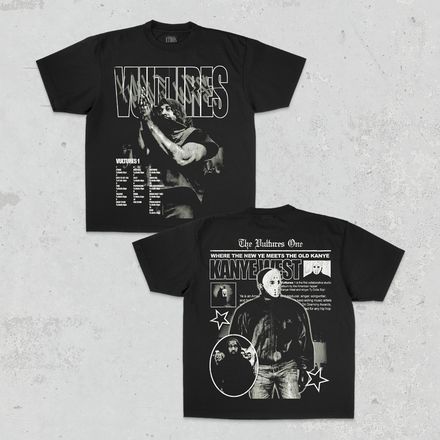 Vultures Double-Sided Black Tee